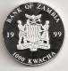 ZAMBIA 1999, 1000 KWACHA PROOF - NOTE 5 EURO BACK - Zambia