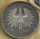 GERMANY 5 MARK EAGLE EMBLEM FRONT UNIVERSITY HEIDELBERG BACK 1986 D UNC KM? READ DESCRIPTION CAREFULLY !!! - 5 Mark