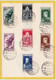 VATICAN - YVERT N°72/78 Sur DOCUMENT OFFICIEL - COTE  = 81.5+ EUROS - - Used Stamps
