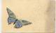 CARTE UNIQUE, élaborée Par L'expéditeur Avec Collage De Timbres-poste + Dessin à L'encre De Chine, Papillon, 1910/1920 ? - Insectes