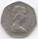 GRAN BRETAGNA 50 PENCE 1973 - 50 Pence