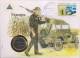 Gun, Jeep, Automobile, Train, Locomotive, Numismatic Cover, Coin, Nicaragua - Nicaragua