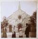 PHOTOGRAPHIE STEREO 1906 : DOMERAT L´EGLISE ANIMEE 03 ALLIER - Other & Unclassified