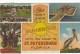 Petersburg FL Florida, Multi-view Pelican Pier C1940s Vintage Linen Postcard - St Petersburg