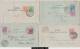 15948 Serbie Lot De 4 Lettercards 1893 Cartes Lettres Entiers Postaux Postal Stationery Oblitérés Used - Serbie