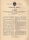 Original Patentschrift - H. Van Hoyweghen In Louvain , Brabant , 1899 , Matrizen - Prägemaschine , Druckerei !!! - Machines