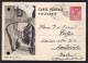 REMICH 1939  LUXEMBOURG LIMPERTS. PORTE ST NICOLAS ENTIER POSTALE GANZSACHE  POUR KARLSRUHE BADEN - Remich