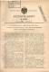 Original Patentschrift - W.B. Siebel & Co In Dieringhausen , Rhld., 1905 , Riemchen - Florteiler Mit Nitschelzeugen !!! - Historische Dokumente