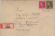 BÖHMEN UND MÄHREN - 1944 - ENVELOPPE RECOMMANDEE De PRAGUE Avec VIGNETTES AU DOS - Briefe U. Dokumente