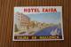 Étiquette D'hôtel  Zaida Hôtel Palma De Mallorca Espagne  Espa&ntilde;a - Hotel Labels