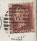 Penny Red Looks Like Plate 138 On Envelope Postmarked London WC  Ju 24 1870 Roughly Opened - Lettres & Documents