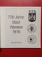 Festschrift Stadt Warstein 700 Jahrfeier 1976 Buch Der Heimat Sauerland - Crónicas & Anuarios
