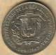 DOMINICAN REP 1 PESO 125 YEARS IND EMBLEM FRONT BUILDING BACK 1969 KM33 UNC READ DESCRIPTION CAREFULLY !!! - Dominicana