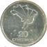 BRAZIL 20 CRUZEIROS MAP FRONT MAN HEAD BACK 150TH ANN. OF INDEPENDENCE 1972 AG SILVER UNC READ DESCRIPTION CAREFULLY !!! - Brazil