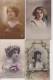 Delcampe - Lot 40 Cpa-fantaisie--vintage-postcard--femme-woman-frau-visage-face- - 5 - 99 Postales