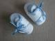 Chaussures Chaussons Bébé Premier âge Blanc-bleu Motif Souris. Voir Photos. - Zapatos