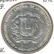 DOMINICAN REP 1 PESO 25 YEARS OF BANK BUILDING FRONT EMBLEM BACK 1972 AG SILVER KM34 UNC READ DESCRIPTION CAREFULLY !!! - Dominicana