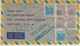 BRESIL - 1951 - ENVELOPPE Par AVION RECOMMANDEE De SAO VICENTE Pour La CALIFORNIE - Lettres & Documents
