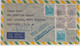 BRESIL - 1951 - ENVELOPPE Par AVION RECOMMANDEE De SAO VICENTE Pour La CALIFORNIE - Covers & Documents