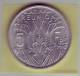 5 FRANCS LA REUNION REPUBLIQUE FRANCAISE 1955 SPL  RARE - Reunion