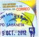 Lote PEP298, Colombia, Dia Mundial Del Correo, Abrazo,  Postal, 2 Postcards, Unusual Stamp No Commercial Value - Colombia