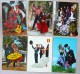 Lot 9x CPA ET CPSM ESPAGNE Spain Folklore Femme Couple Danse Flamenco VOIR PHOTOS ET TIMBRES - Verzamelingen & Kavels