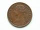 1866 - FARTHING / KM 747.2 ( Uncleaned - For Grade, Please See Photo ) ! - B. 1 Farthing