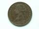 1867 - FARTHING / KM 747.2 ( Uncleaned - For Grade, Please See Photo ) ! - B. 1 Farthing
