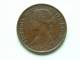 1873 - FARTHING / KM 747.2 ( Uncleaned - For Grade, Please See Photo ) ! - B. 1 Farthing