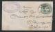 INDIA  QV  1/2A PS Envelope  Madras To Colombo Ceylon #  42907   Indien Inde - 1858-79 Kronenkolonie