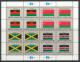 UN New York 1983 Michel 422-437, Flags-series, 4 Se-tenant Sheets, MNH** - Blocks & Sheetlets