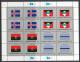 UN New York 1986 Michel 499-514, Flags-series, 4 Se-tenant Sheets, MNH** - Blocks & Sheetlets