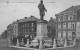 LA LOUVIERE - Place Communale Et Statue Mairaux - Superbe Carte Très Animée Et "bleue" - La Louvière
