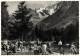 CPSM Photo N&B 74400 CHAMONIX Haute Savoie 74 La Plage Lac Du Bouchet Aiguille Dru Baigneurs Animée Animation Yvon TBE - Chamonix-Mont-Blanc