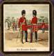 4 VINTAGE BEER MATS:COASTERS:ARMY+S OLDIERS-T HE ARTILLERY COMPANY;THE GRENADIER GUARDS;ROYAL ARTILLERY;1st. LIFE-GUARDS - Sous-bocks