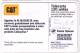 TELECARTE 120 U @ CATERPILLAR HOMME - SO3 - 100 000 Ex @ 03/1999 - 1999