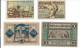 1920 PLEBISCITE OLSZTYN / ALLENSTAIN /STTETIN  LOCAL FOUR VALUES  BANKNOTES. - Poland