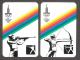USSR (Russia)  2 Mini Calendars  Olympic 1980 Shooting, Crossbow - Small : 1971-80