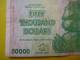 1 BILLET DU ZIMBABWE-50 000 FIFTYTHOUSAND DOLLARS-RESERVE BANK OF ZIMBABWE-HARARE 2008- - Simbabwe