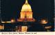 WISCONSIN STATE CAPITOL, MADISON, By Night - The Capitol Dome Is Only A Few Inches Less In Height ... - 2 Scans - Madison