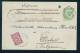 30K114 BRUXELLES BELGIE TO SVICHTOV 1901 Postage Due , Portomarken Taxe  Bulgaria Bulgarie Bulgarien - Portomarken