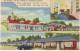 Salt Lake City UT Utah, New America Motor Lodge Motel Lodging, Interior View, C1940s Vintage Curteich Linen Postcard - Salt Lake City