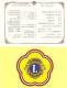 Folder Taiwan 1987 70th Annual Lions International Stamps Emblem - Nuovi