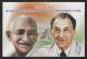 India  2012  Ahimsapex  Gandhi And J.R.D. Tata FDI STamped Card  # 44122 - Mahatma Gandhi