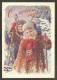 228 RUSSIA 1956 ENTIER POSTCARD SH 12977 Mint NEW YEAR NOUVEL AN BONNE ANNEE NEUE JAHR ENFANT CHILD CHILDREN SKI SKIING - Nouvel An