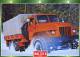 FICHE CARTONNE 25x18.5 CM CAMION DOC.AU DOS VOIR SCAN SERIE PORTEUR 1966 URAL 375 D - LKW