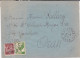 ALGERIE - 1946 - ENVELOPPE De MOSTAGANEM Pour ORAN - IRIS + COQ - Lettres & Documents