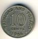 1966 Trinidad & Tobago 10 Cents In EF Condition - Trinidad & Tobago