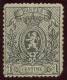 Timbre 1 Centime Gris - Armoiries. Petit Lion - N° 23 (Yvert) - Belgique 1866-1867 - 1866-1867 Petit Lion