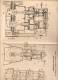 Original Patentschrift - James Th. Rossiter In Tynwald , 1899 , Tandem - Maschine  !!! - Machines